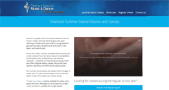 Desktop Screenshot of charlottesummerdancecamps.com